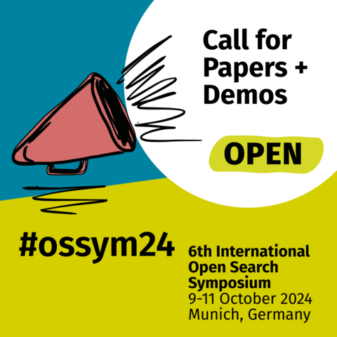 Key Visual: #ossym24 Call for Papers + Demos open 